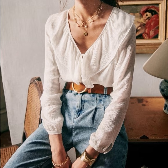 Sezane Tops - Sezane Priscille Blouse